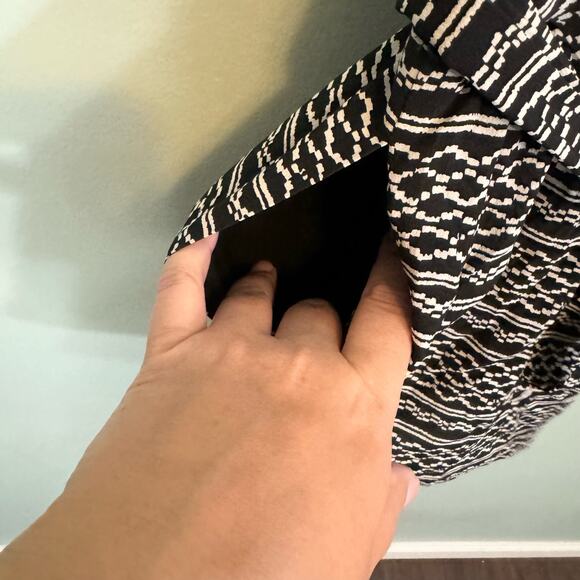 Madewell Romper Womens Medium Kimono in Tidalwave Aztec SOIE Silk Wrap Tie Black - Picture 5 of 11